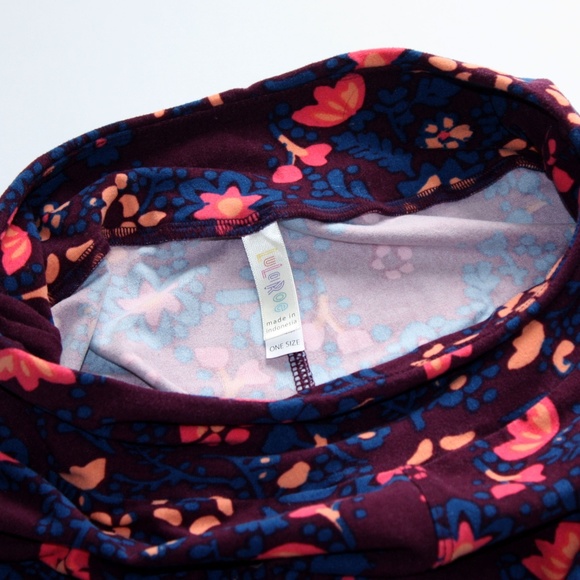 LuLaRoe Floral Leggings One Size - Picture 2 of 3